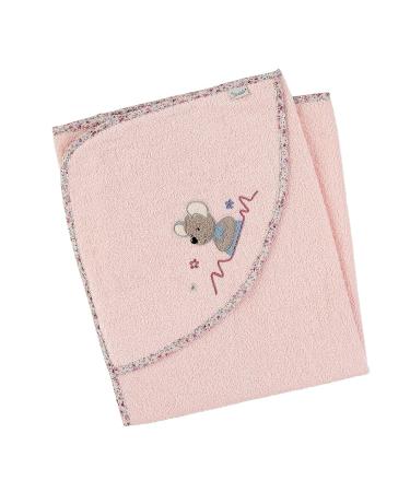 Sterntaler Mouse Mabel Hooded Bath Towel - Pale Pink 80x80 cm | Perfect for Newborns & Infants - Buy Online on GoSupps.com