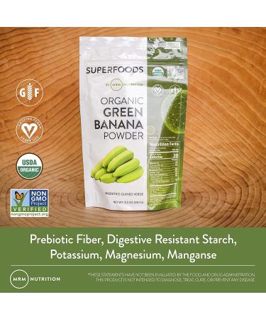 MRM Raw Organic Green Banana Powder - 8.5 oz (240g) | Healthy Superfood - Buy Online on GoSupps.com