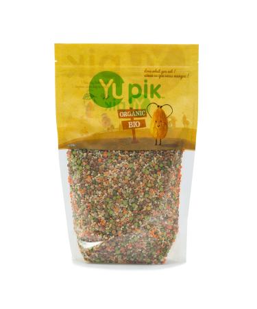 Yupik Organic Sunny Soup Mix with Lentils & Green Peas 1kg 6 Count Non-GMO Vegan Kosher Source of Protein Fiber & Iron Ideal for Soups Salads & Vegetarian Meals