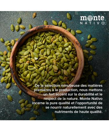 Graines de Courge crues Monte Nativo (500g) - Graines de Courge nature - Pumpkin Seeds raw - pices aromatiques s ch es avec soin id ales pour Cuisiner et Assaisonner - Ar me et Go t intenses Graines de citrouille 500 g (Lot de 1) - Buy Online on GoSupps.com