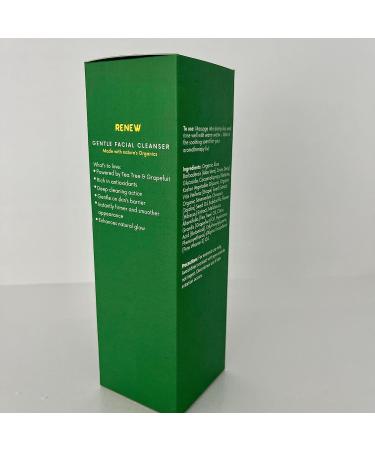 Glow Village Renew Gentle Facial Cleanser with Botanical Hyaluronic Acid | Vegan Organic | Deep Cleansing Blemish-Fighting | For Sensitive and Combination Skin| Fragrance Free | 4 oz - Buy Online on GoSupps.com