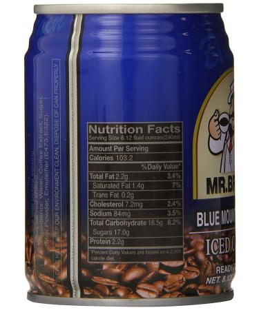 Mr. Brown Blue Mountain Iced Coffee 8.12 oz (Pack of 24) - Premium Brew for True Coffee Lovers - Buy Online on GoSupps.com