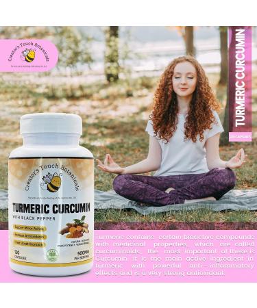 Creator's Touch Botanicals Turmeric Curcumin Supplement 120 Vegetable Capsules 100% Pure and Natural Turmeric Curcumin (Curcuma Longa) - Buy Online on GoSupps.com