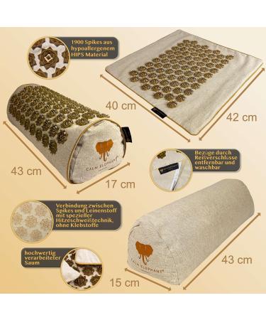 Buy Calm Elephant Original 2-in-1 Acupressure Pillow & Knee Roller - Relief for Knee Pain & Leg Tension - Premium Quality Pain Relief Solutions - Buy Online on GoSupps.com