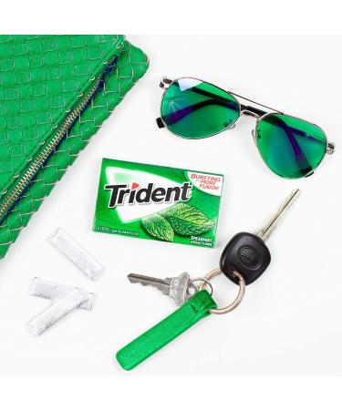 Trident Spearmint Sugar Free Gum 168 Pieces - 12 Packs, 14 Pieces Each - Buy Online on GoSupps.com