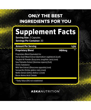 Testosterone Booster for Men - Male Enhancing Supplement with Horny Goat Weed  Tongkat Ali - Muscle Builder Enlargement Pills - Natural Test Booster Increased Desire Energy Stamina Libido (2 PACK) - Buy Online on GoSupps.com