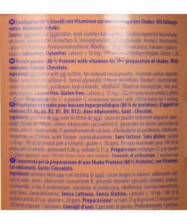 Inkospor Active Protein Shake Lactose Free Chocolate 450g | High-Protein Health Supplement for Fitness - Buy Online on GoSupps.com