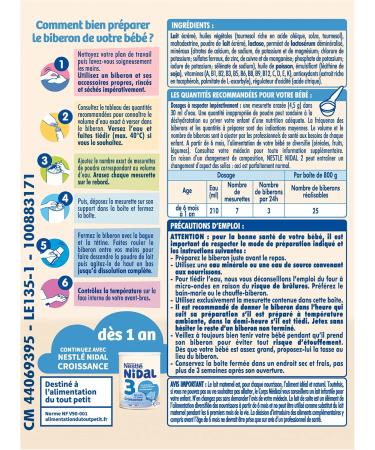 Nestl Nidal 2 - 2nd Age Milk Powder for Babies from 6 to 12 Months - 800 g - Buy Online on GoSupps.com