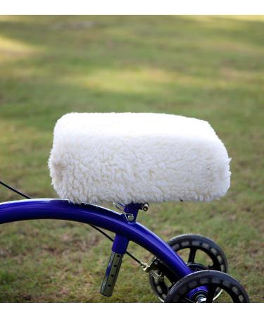 KneeRover Deluxe Sheepette Knee Walker Kneepad Cover - Thick Comfortable Padding - Buy Online on GoSupps.com