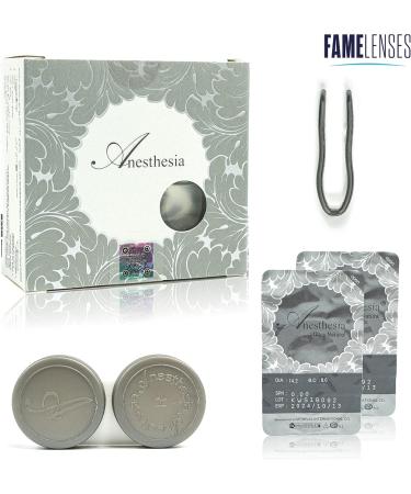 Anesthesia Colored Contact Lenses - Light Blue Monthly Lenses for Dark Eyes (Diopter -1.00) | Strong Coverage & 6-Month Wear - Buy Online on GoSupps.com