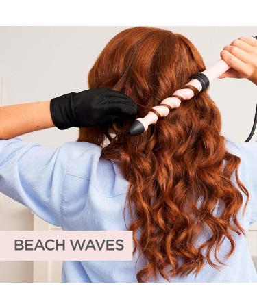 Babyliss Curl and Wave Trio - Professional Multi-Style Curling Iron with 3 Attachments for Curls Waves & Beach Waves - Soft Pink MS750E - Buy Online on GoSupps.com