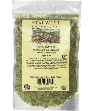 Organic Senna Leaf C/S - 4 Oz (113 G) - Starwest Botanicals