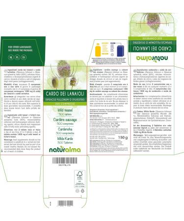 Wild Carterer or Bird Cabaret (Dipsacus fullonum or Dipsacus sylvestris) Naturalma Roots | 150g | 300 Tablets of 500mg | Dietary Supplement | Natural & Vegan - Buy Online on GoSupps.com