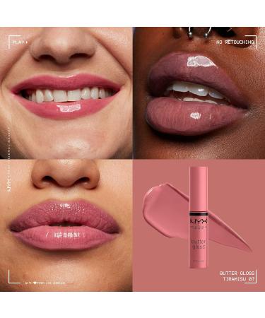 NYX Butter Gloss Tiramisu Lip Gloss | Non-Sticky, Brown Shade | 0.27 Fl Oz (Pack of 1) - Buy Online on GoSupps.com