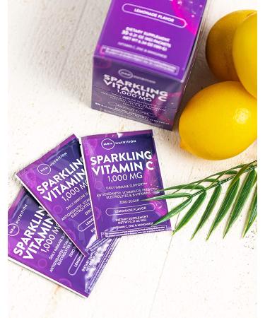 MRM Sparkling Vitamin C Lemonade - 1000 mg, 30 Packets (0.21 oz Each) | Immune Support - Buy Online on GoSupps.com