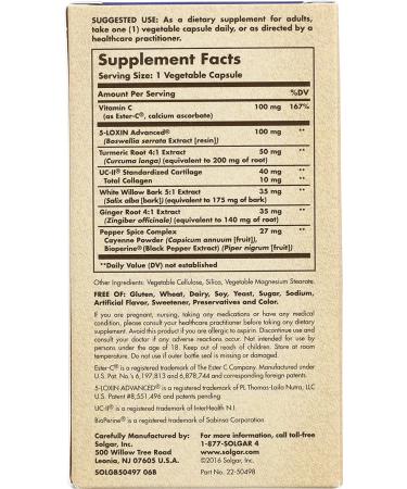 Solgar No.7 Joint Support & Comfort - 60 Vegetable Capsules for Joint Health - Buy Online on GoSupps.com