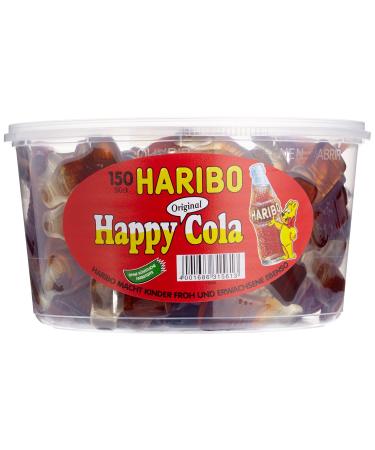 Haribo Happy Cola pack of 3 (3x 1.2 kg can) Cola 1.2 kg (pack of 3)