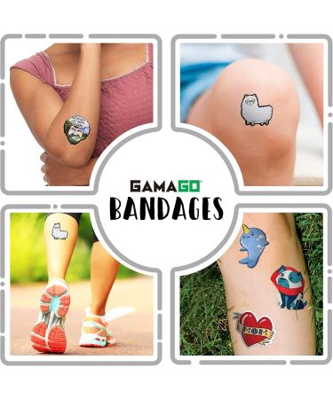 GAMAGO Llama Bandages for Kids - Set of 18 Sterile & Latex-Free First Aid Bandages - Fun Gift for Kidults & Children - Buy Online on GoSupps.com