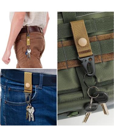 Molle Accessories Kit - 34 Attachments for Tactical Backpack, Vest & Belt - D-Ring Locking Gear Clip - Tan - Buy Online on GoSupps.com