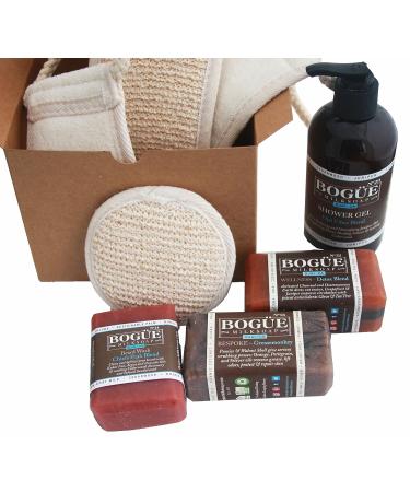 BOGUE Greasemonkey Mens Bath Giftset - Goatmilk Soap Beard Wash & Detox Shower Gel | International Shipping - Buy Online on GoSupps.com