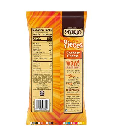 Snyder's of Hanover Cheddar Cheese Pretzel Pieces - 12oz Bag, Pack of 3 | Crunchy Snack Delights - Buy Online on GoSupps.com