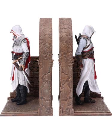 Shop Nemesis Now Official Assassins Creed Altair & Ezio Library Gaming Bookends | Resin 24cm - International Shipping - Buy Online on GoSupps.com