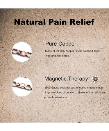 99.99% Pure Copper Anklet for Women | Lovely Heart Design | Adjustable Rose Gold Jewelry - Buy Online on GoSupps.com