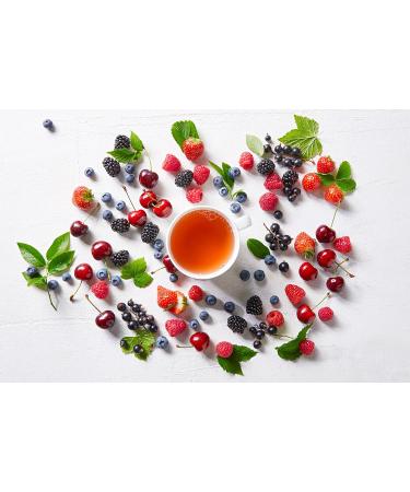 Me mer Organic Red Berries Tea - 100% Natural Vegan Gluten-free & Lactose-free | 20 Tea Bags - Buy Online on GoSupps.com