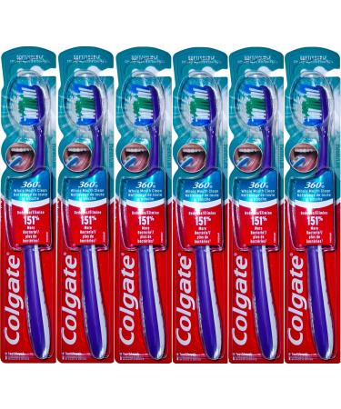 Colgate 360 Whole Mouth Clean Toothbrush Soft Compact Head (Colors Vary) - Pack of 6 - Buy Online on GoSupps.com