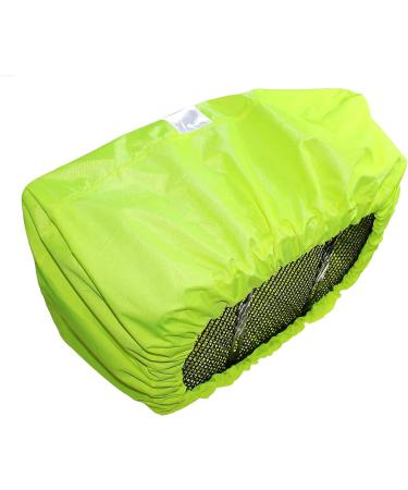 Rain Protection Bicycle Basket Cover - P4B Neon Yellow Water-Repellent with Reflex Strip for Bikes | International Shipping Available - Buy Online on GoSupps.com