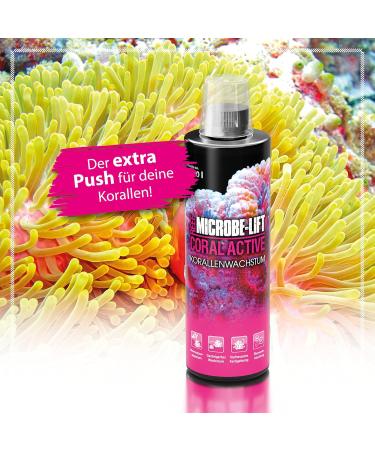 Microbe-Lift Coral Active 236ml - Coral Booster for Growth & Color in Seawater Aquariums - Multi-Colored Coral Care - Buy Online on GoSupps.com