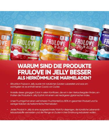 Frulove Sugar-Free Jam - Low Carb Mango & Strawberry Jelly (500g) | 80% Fruit Spread Vegan-Friendly International Shipping - Buy Online on GoSupps.com