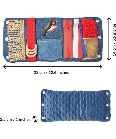 Fidget Wrist Cuff Sensory Toy for Dementia | Anxiety Sleeve for Seniors | Small Blue Fidget Toy for Elderly | Alzheimer s and Dementia Products - Buy Online on GoSupps.com