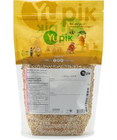 Yupik Organic Pearl Barley 1 kg Non-GMO Kosher Vegan Hulled Grains Salt-Free Oil-Free Source of Fiber Ideal for Cooking & Baking 1 kg (Pack of 1) - Buy Online on GoSupps.com