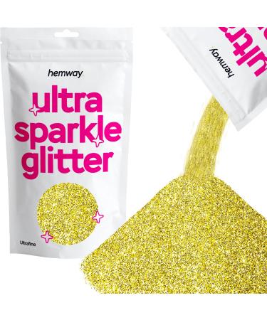 Hemway Ultrafein/Extra Fine Sparkle Glitter 100g 3 5 Unzen Cosmetic Sicher 1/128" - Sand Gold Sand Gold Ultrafine - 100g