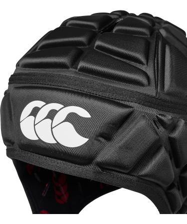 Canterbury CCC Rugby Raze Headguard - Full Coverage Scrum Cap with Soft-Edged Chin Strap - Black - Large - Buy Online on GoSupps.com