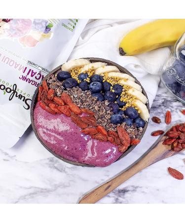 Sunfood Organic Acai Maqui Bowl Mix 6 oz - Superfood Blend for Smoothies & Bowls - Buy Online on GoSupps.com