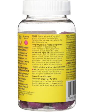 Caltrate Gummies Vitamin D and Calcium Supplement Gluten-Free Orange Strawberry and Cherry Flavour 50 Count Cherry Orange Strawberry 50 count (Pack of 1) - Buy Online on GoSupps.com
