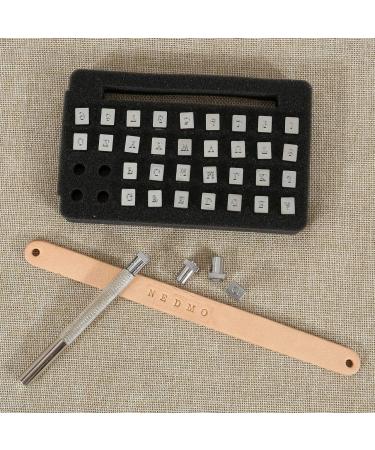 Yoption 36Pcs Metal Letter & Number Stamps Punch Set - 3mm Imprinted Leathercraft Tools for Leather Crafting and Marking - Buy Online on GoSupps.com