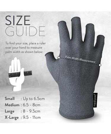 Medipaq Arthritis Gloves (Medium) - Fingerless Compression Gloves for Carpal Tunnel Relief - Women and Men - Pain Relief (1 Pair) - Buy Online on GoSupps.com