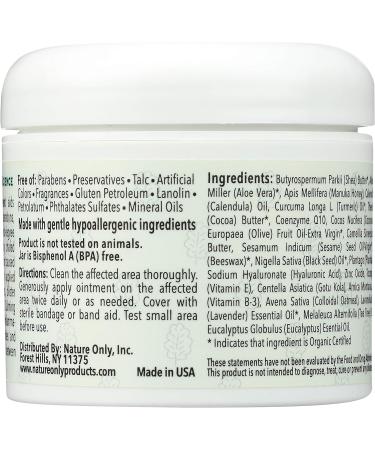 Nature Only Natural Multi-Function Ointment 4 Oz Best Skin Healing Aids Enriched with phytochemicals to Allow for Penetration into Skin Formulated with Natural & Organic Ingredients (4.0) - Buy Online on GoSupps.com