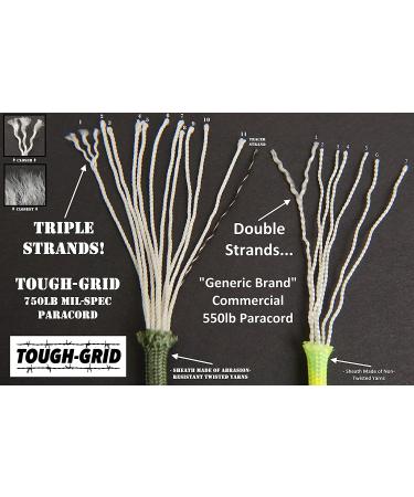 Tough-Grid 750lb Paracord - Genuine Mil Spec Type IV 750lb Paracord - US Military Approved - Camo Green 50ft - Buy Online on GoSupps.com