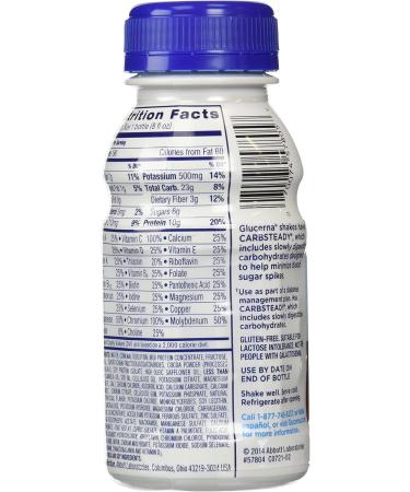 Glucerna Shake Rich Chocolate 8-Ounce Bottles (Pack of 24) 24-Count - Buy Online on GoSupps.com