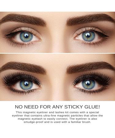 Magnetic False Lashes Set - 3 Pairs with Tweezers | Easy to Apply & Reusable - Buy Online on GoSupps.com