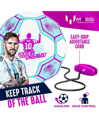 Kids Size 3 Training Soccer Ball with Tether for Juggling & Kicking Practice - Pink - Buy Online on GoSupps.com