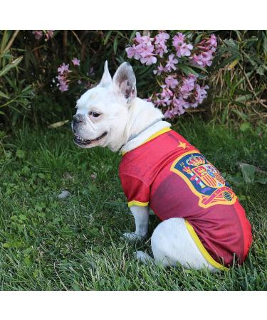 CYP Brands Spanish National Team Dog T-Shirt - Size S Red - Perfect for Small Dogs - Buy Online on GoSupps.com