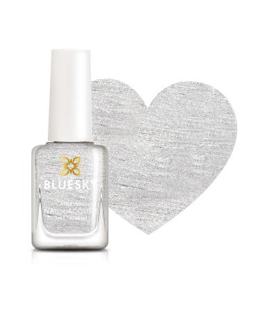 Bluesky Kids Nail Varnish - Moon Magic Silver Moving Peele Non-Toxic Water Based Odourless Nail Polish for Kids 7ml