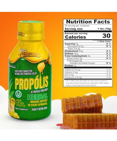 Biovital Natural Propolis Cough Syrup for Adults Immune Support Booster with Bee Honey Extract Herbal Throat Soothing Natural Ingredients and Plant Extracts - Buy Online on GoSupps.com