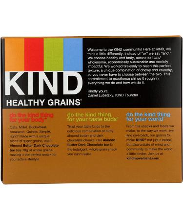 KIND Healthy Grains Almond Butter Dark Chocolate - 6.2 Oz | Nutritious Snack - Buy Online on GoSupps.com
