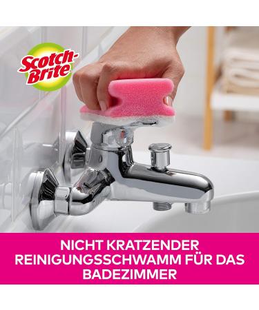 Scotch British Bathroom Cleaning Sponge Pack - 16 Soft Sponges for Sensitive Surfaces - Buy Online on GoSupps.com
